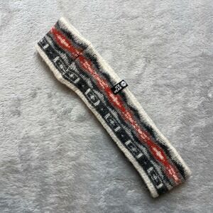Icewear Angora Wool Blend Headband One Size Black Red Cream Nordic Fair Isle